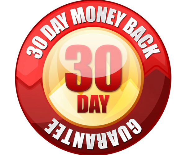 30 days money back guarantee